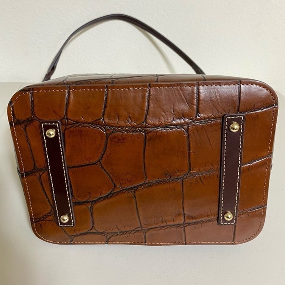 NEW! $358 Dooney & Bourke Luxury Drawstring Leather Croco Embossed - Picture 6 of 8